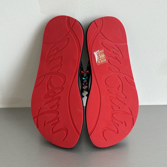 Christian Louboutin LOUBI Flip Flop Spike Sandals!! - Picture 4 of 5